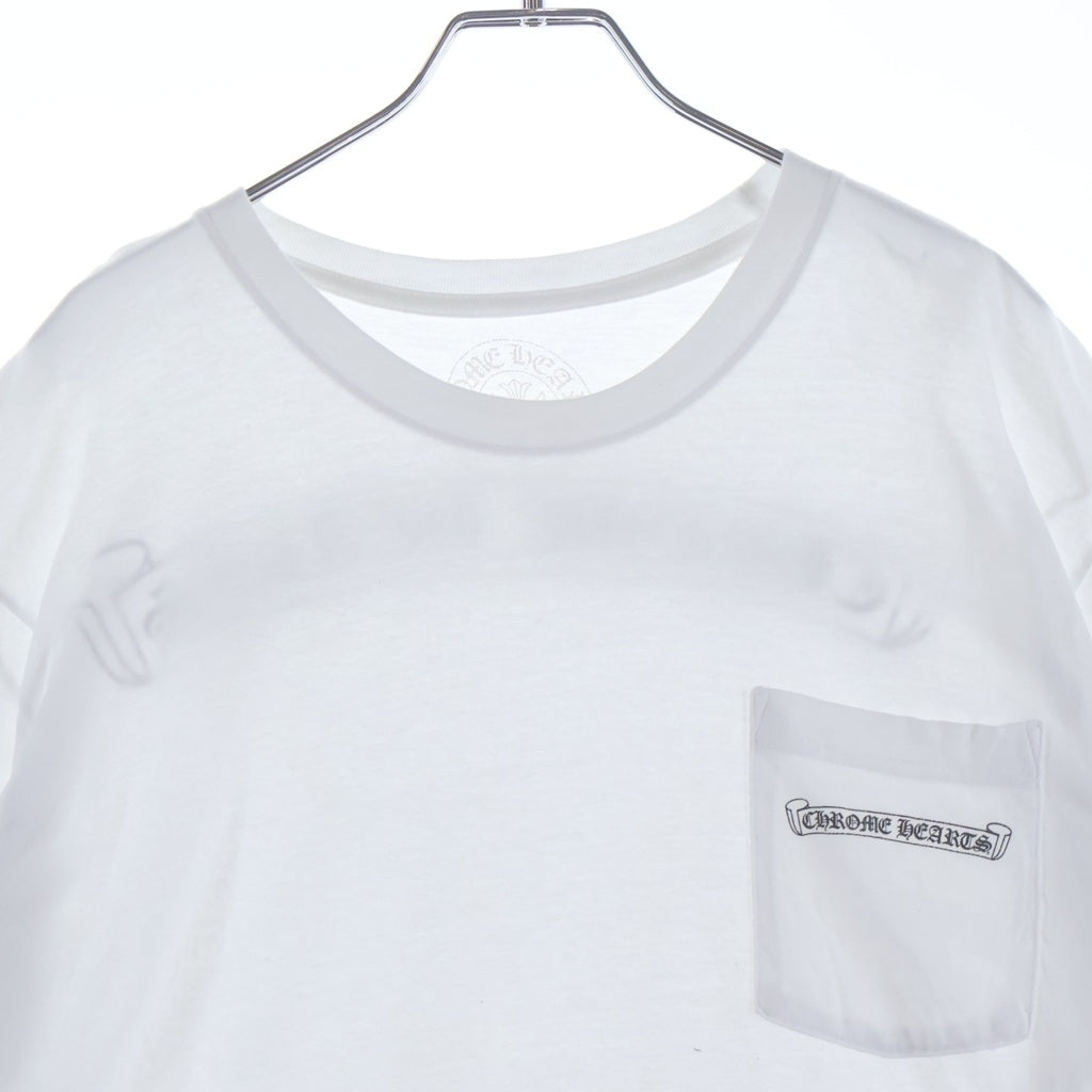 CHROME HEARTS(クロムハーツ) MLTCOL CEM CRS TEE マルチセメタリークロスプリント クルーネック半袖Tシャツ ショートスリーブカットソー ホワイト