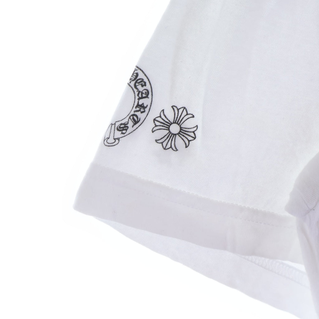CHROME HEARTS(クロムハーツ) MLTCOL CEM CRS TEE マルチセメタリークロスプリント クルーネック半袖Tシャツ ショートスリーブカットソー ホワイト