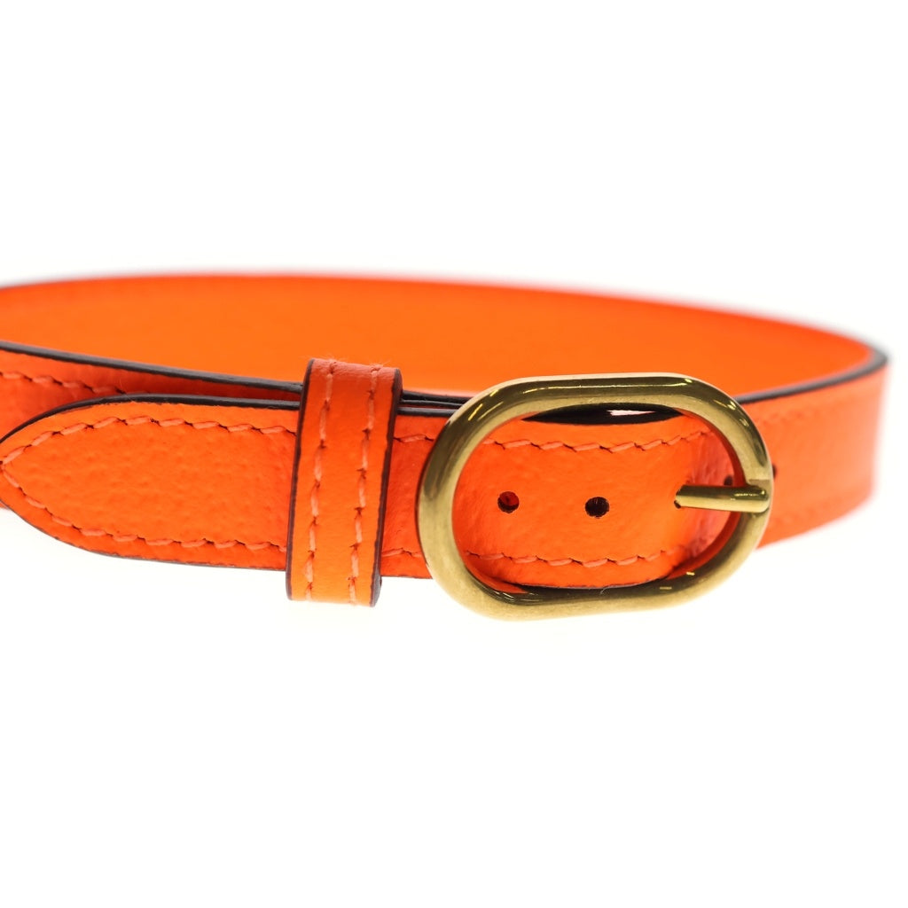 GUCCI(グッチ) ダイアナ用 ロゴ入り レザーベルト オレンジ 2つセット 655661 レディース