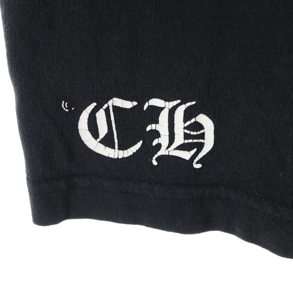 CHROME HEARTS(クロムハーツ) OLD バックホースシュー CHプラスポケット 半袖 クルーネック Tシャツ カットソー ブラック/イエロー