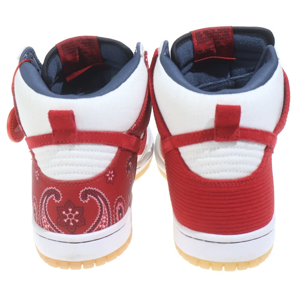NIKE(ナイキ) DUNK HIGH CHEECH & CHONG 305050-100 ダンクハイ チーチ&チョン ハイカットスニーカー シューズ ホワイト/レッド US8/26cm