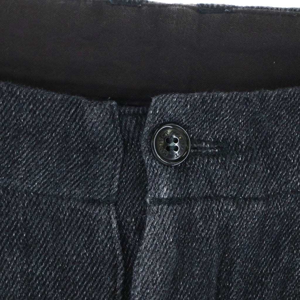 NO BRAND(ノーブランド) CONFECT コンフェクト ルーズ デニム ワーク トラウザーズ パンツ ブラック 02233-0043