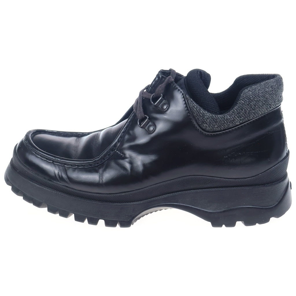 PRADA(プラダ) レースアップ トレッキングブーツ ブラック