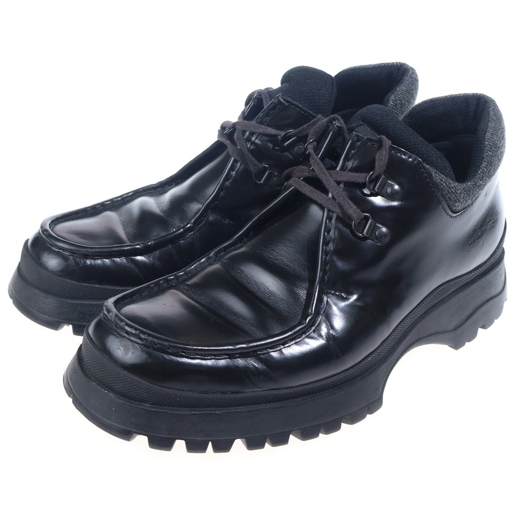 PRADA(プラダ) レースアップ トレッキングブーツ ブラック