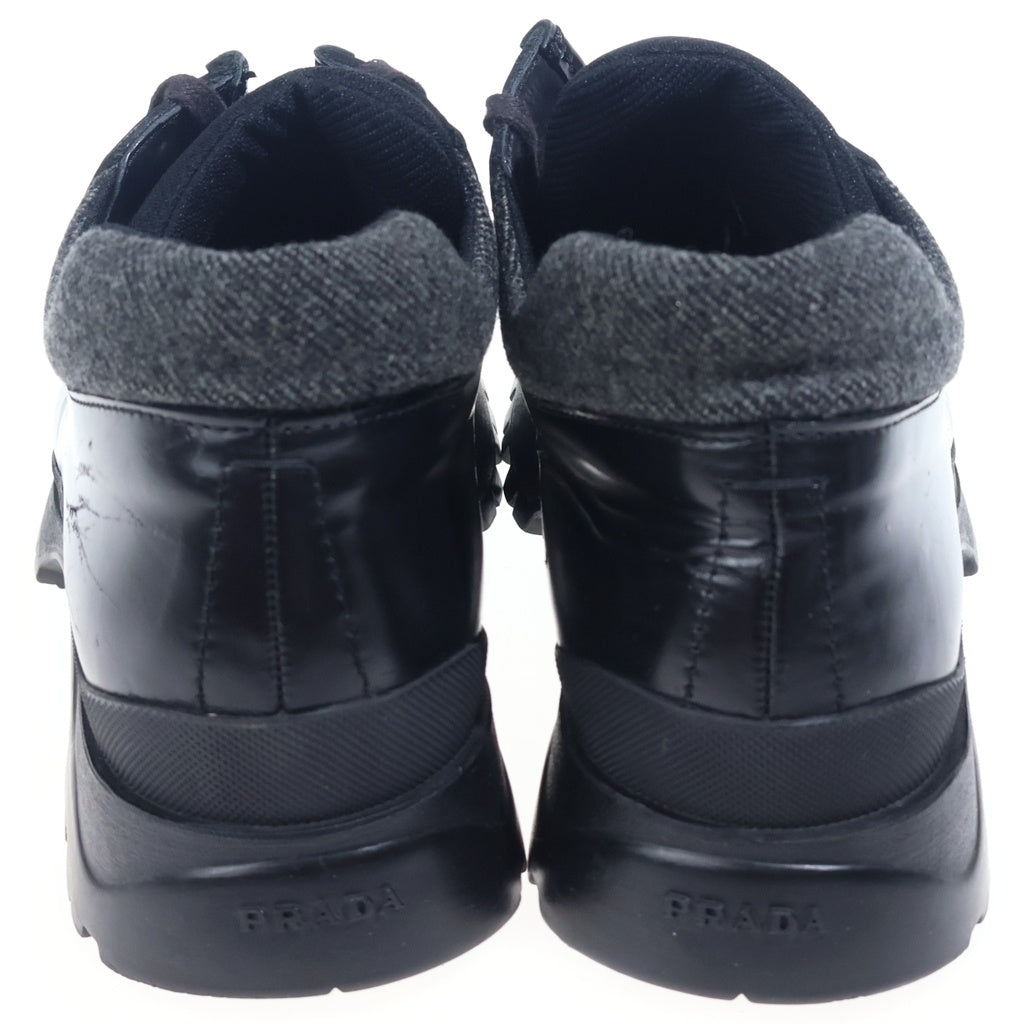PRADA(プラダ) レースアップ トレッキングブーツ ブラック