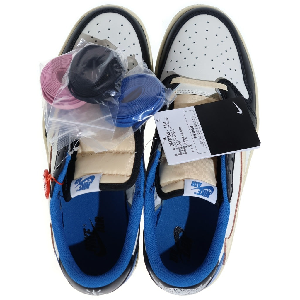 NIKE(ナイキ) ×TRAVIS SCOTT FRAGMENT DESIGN AIR JORDAN 1 LOW OG SP DM7866-140 エアジョーダン1 ローカットスニーカー ブルー US9.5/27.5m DM7866-140