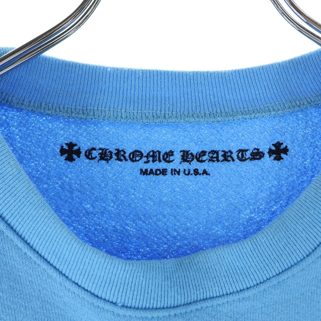 CHROME HEARTS(クロムハーツ) MATTY BOY PPO BRAIN NEW SWTSHRT マッティボーイ ブレインニュー クルーネック長袖スウェットトレーナー ブルー