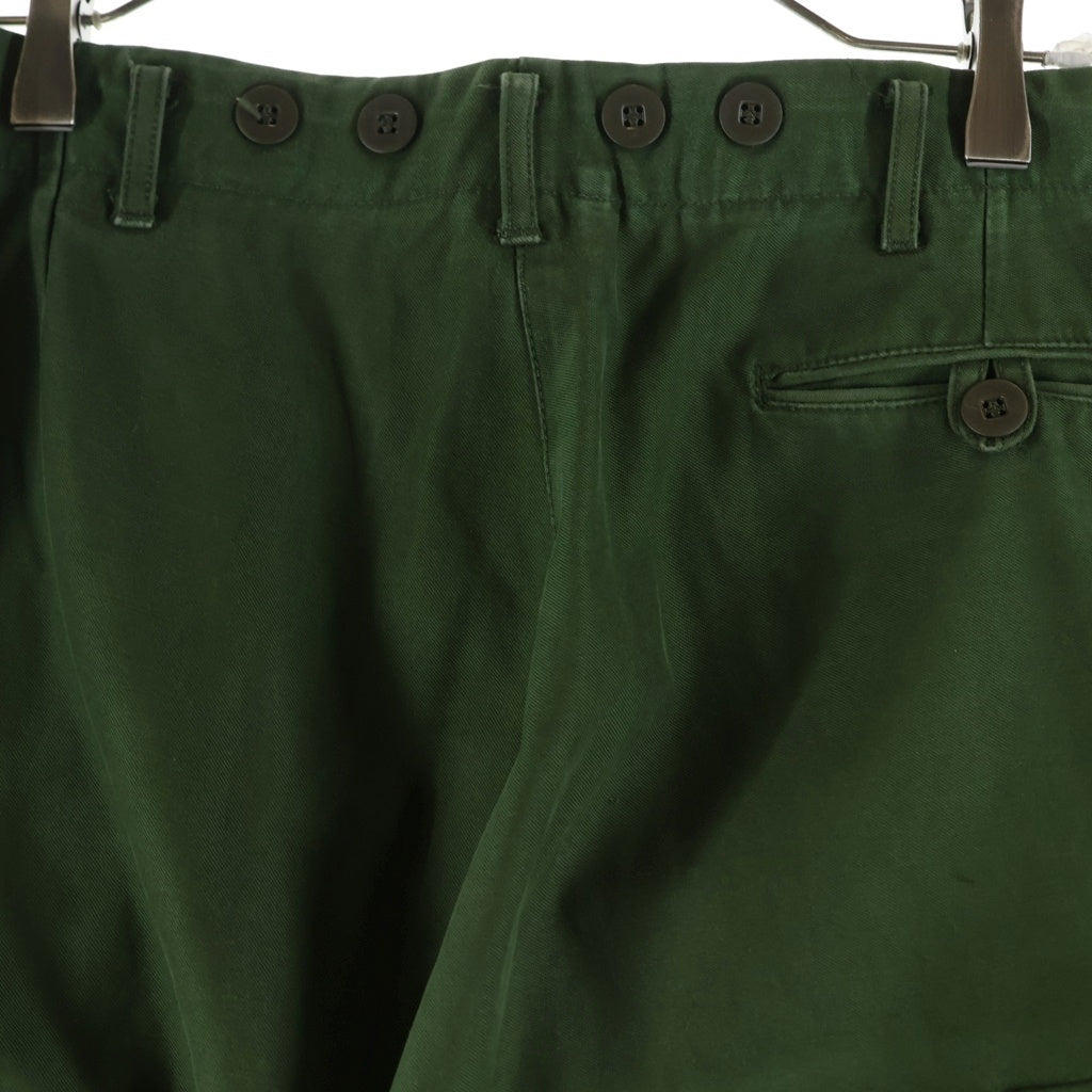 VINTAGE(ヴィンテージ) 70s Swedish Military スウェーデン軍 M-59 ミリタリーカーゴパンツ フィールドパンツ グリーン