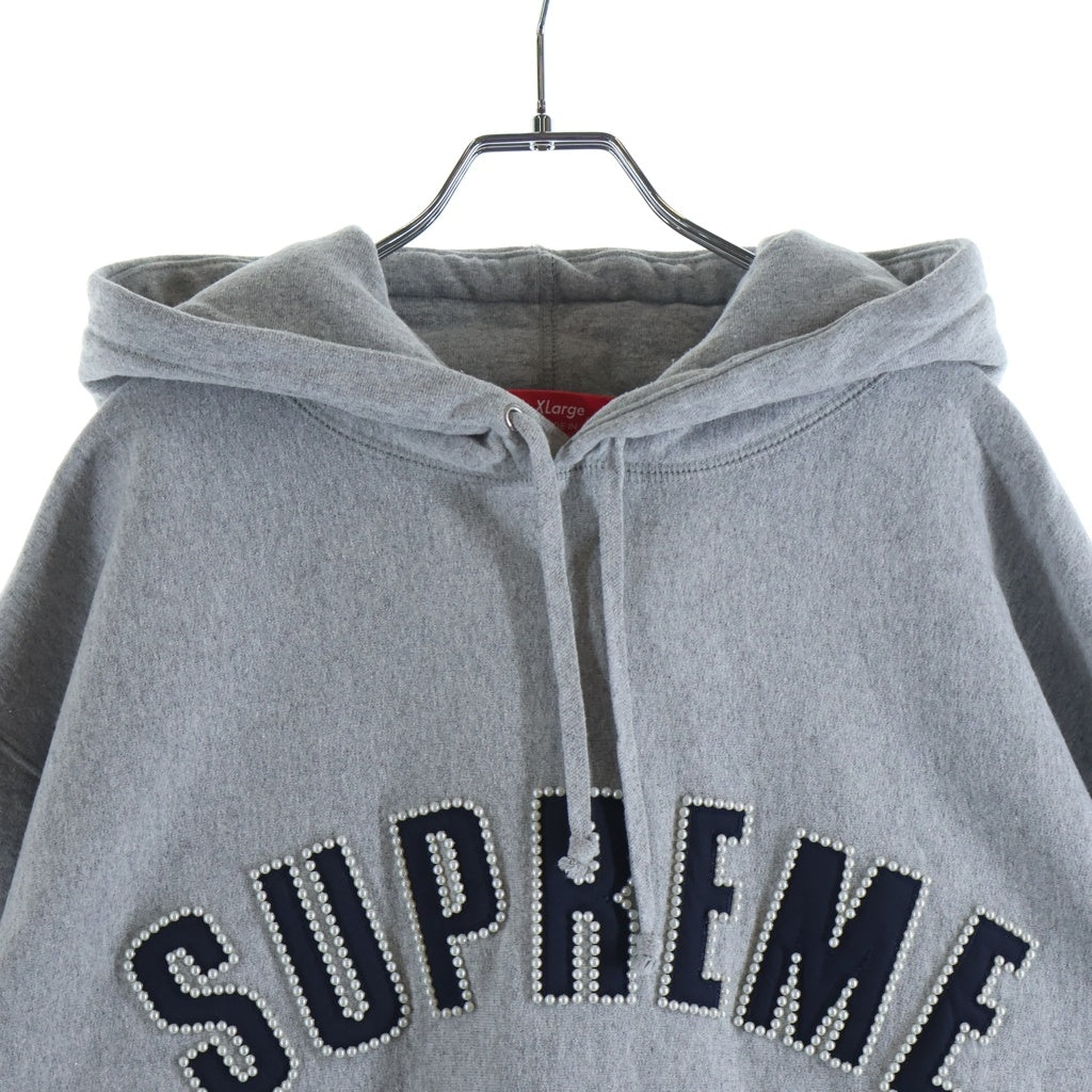 【美品】シュプリーム パールアーチロゴ プルオーバーフーディー グリーン SUPREME(シュプリーム) 21AW Arc Pearl Logo アーチパールロゴ
