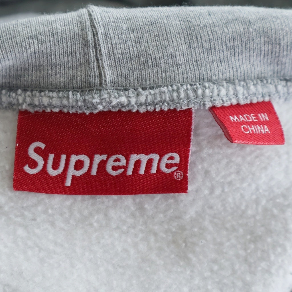SUPREME(シュプリーム) 22AW Rhinestone Shadow Hooded ラインストーン シャドウ フーディー プルオーバーパーカー グレー