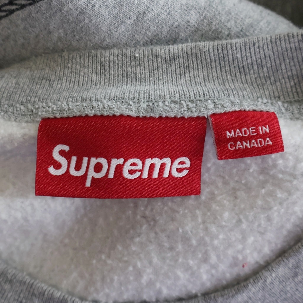 SUPREME(シュプリーム) 24AW Crest Crewneck クレスト クルーネックスウェットトレーナー ロゴプリント グレー
