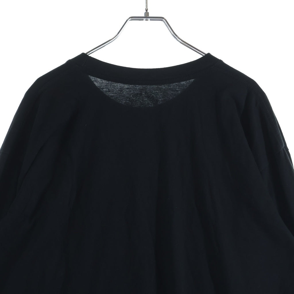 CHROME HEARTS(クロムハーツ) ネックロゴ ロングスリーブカットソー 長袖Tシャツ ブラック
