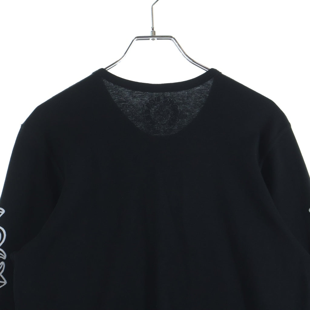 CHROME HEARTS(クロムハーツ) Horseshoe Thermal L/S Tee ホースシュー サーマル長袖Tシャツ ブラック