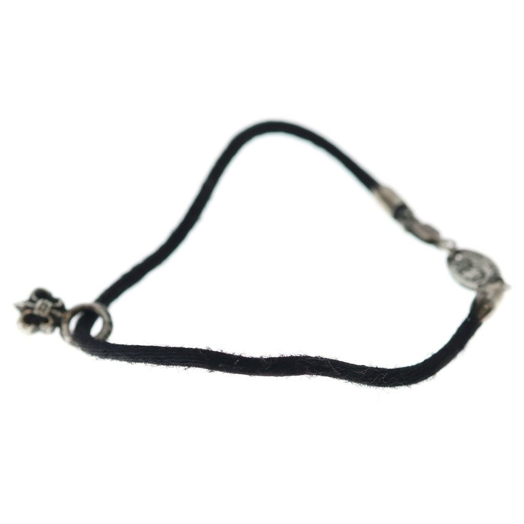 CHROME HEARTS(クロムハーツ) KZ/ケーゼット BSフレアスタック シルクブレスレット ブラック/シルバー