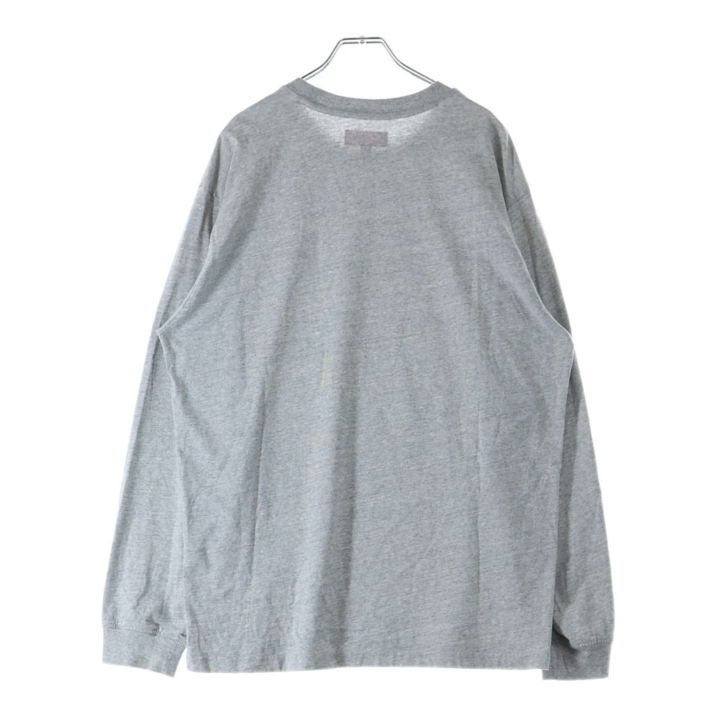 SUPREME(シュプリーム) 24SS Small Box Logo L/S Tee スモールボックスロゴ クルーネック 長袖Tシャツ グレー