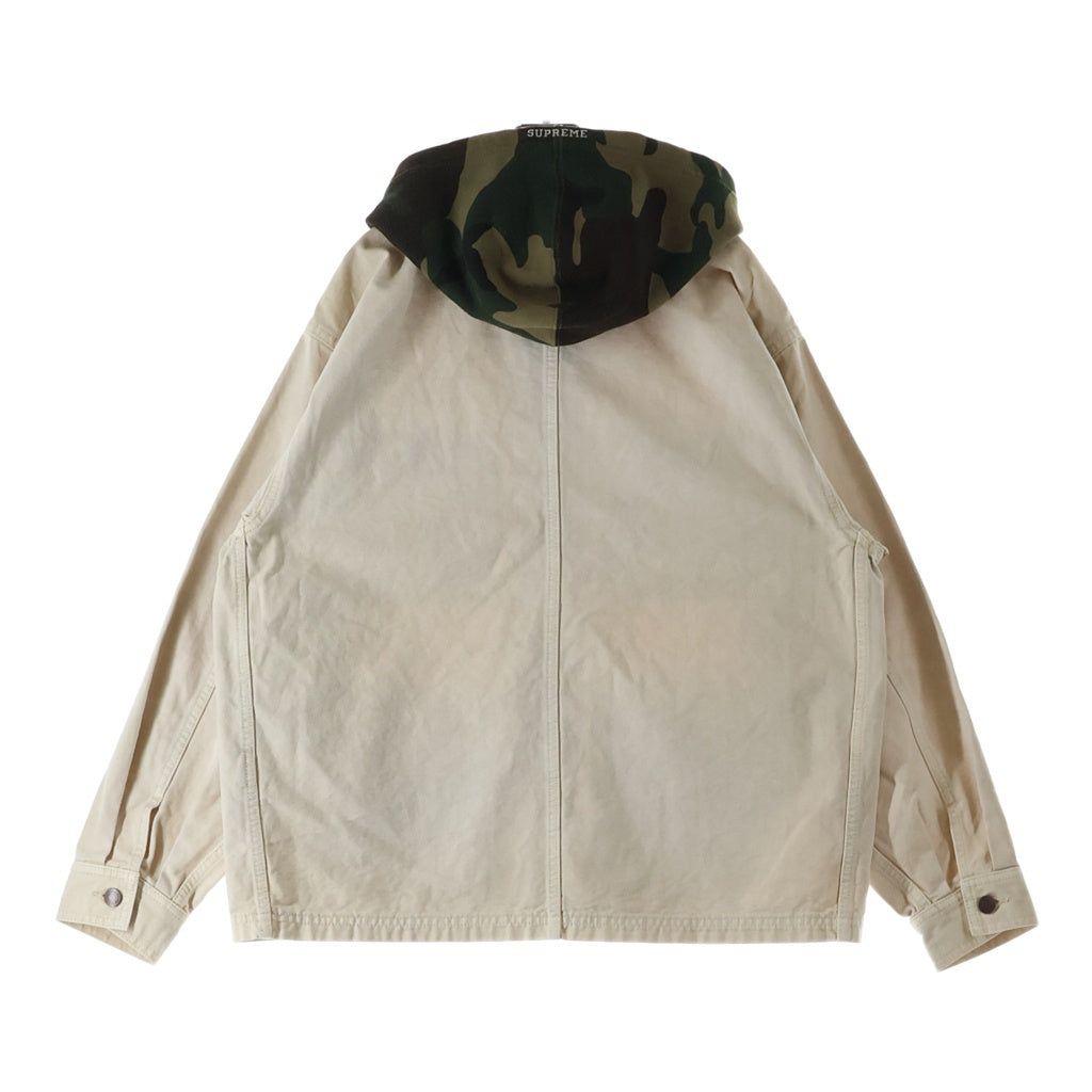 SUPREME(シュプリーム) 25SS Worn Hooded Chore Coat ウーブン フーデッド チョアコート ナチュラル