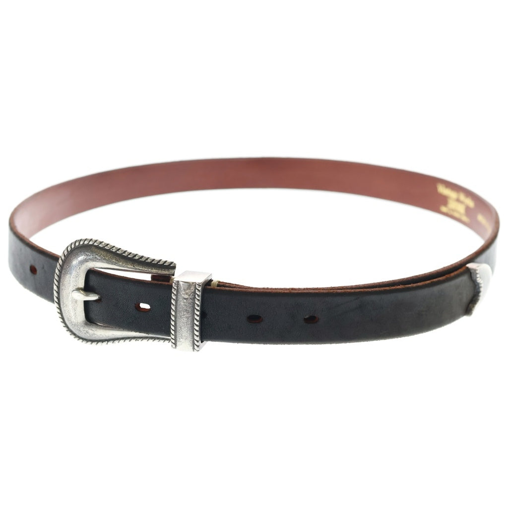Vintage Works(ヴィンテージワークス) Leather belt 7Hole レザーベルト 7ホール 茶芯 ブラック DH5738