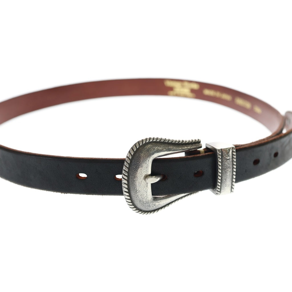 Vintage Works(ヴィンテージワークス) Leather belt 7Hole レザーベルト 7ホール 茶芯 ブラック DH5738