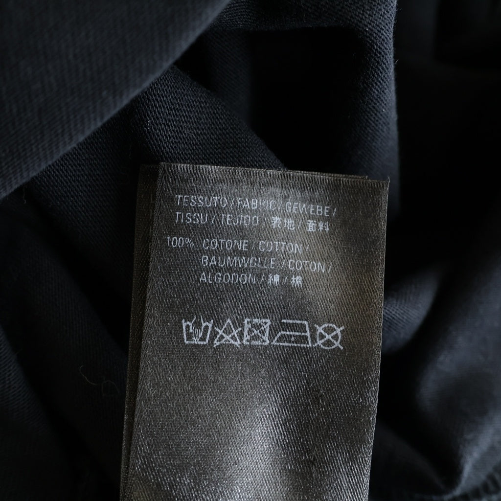 BALENCIAGA(バレンシアガ) DESTOROYED LOGO OVERSIZED T-SHIRT 半袖 クルーネック Tシャツ ブラック 651795