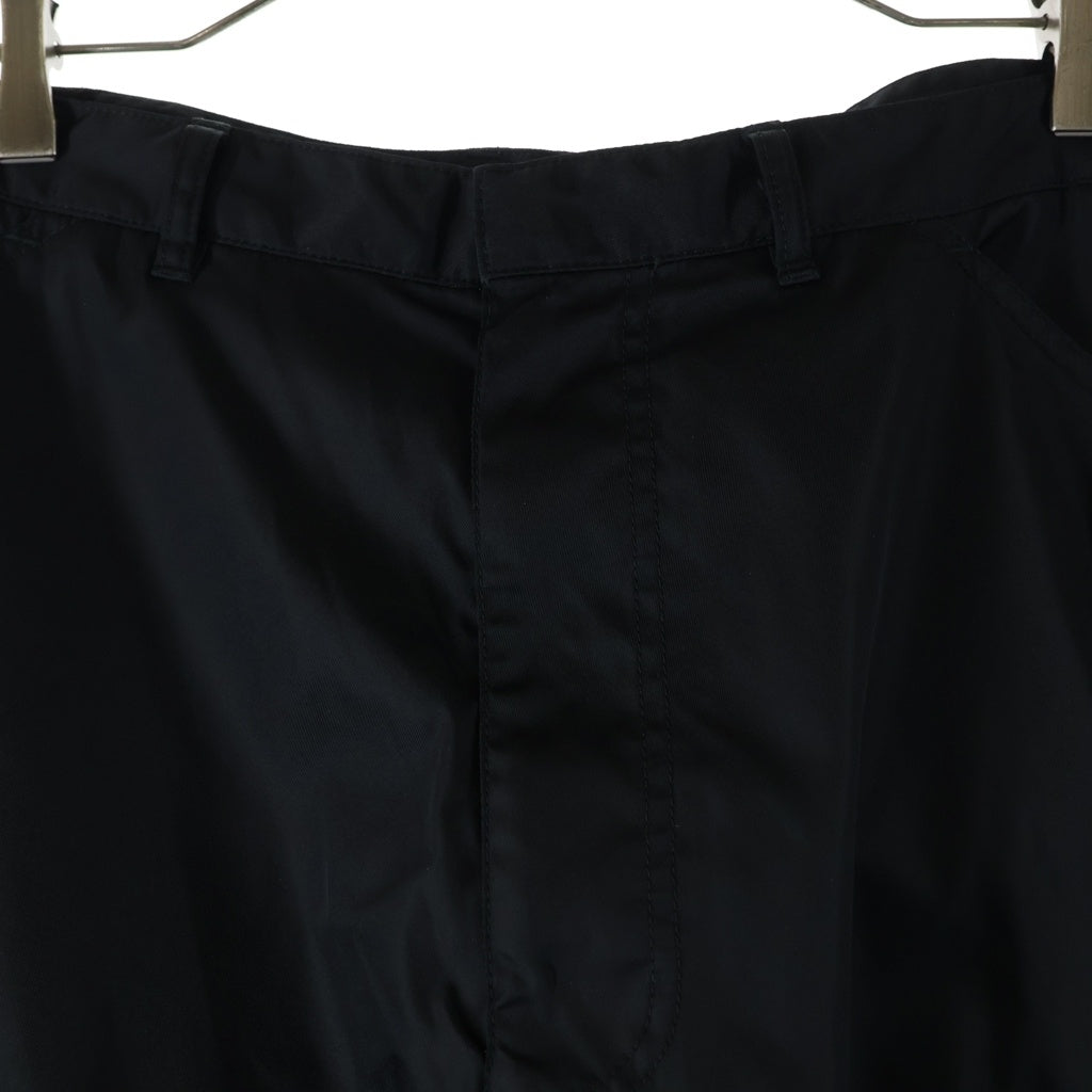 PRADA(プラダ) 24SS Re-Nylon リナイロン トライアングルロゴ カーゴパンツ ブラック SPH471 S000 1WQ8