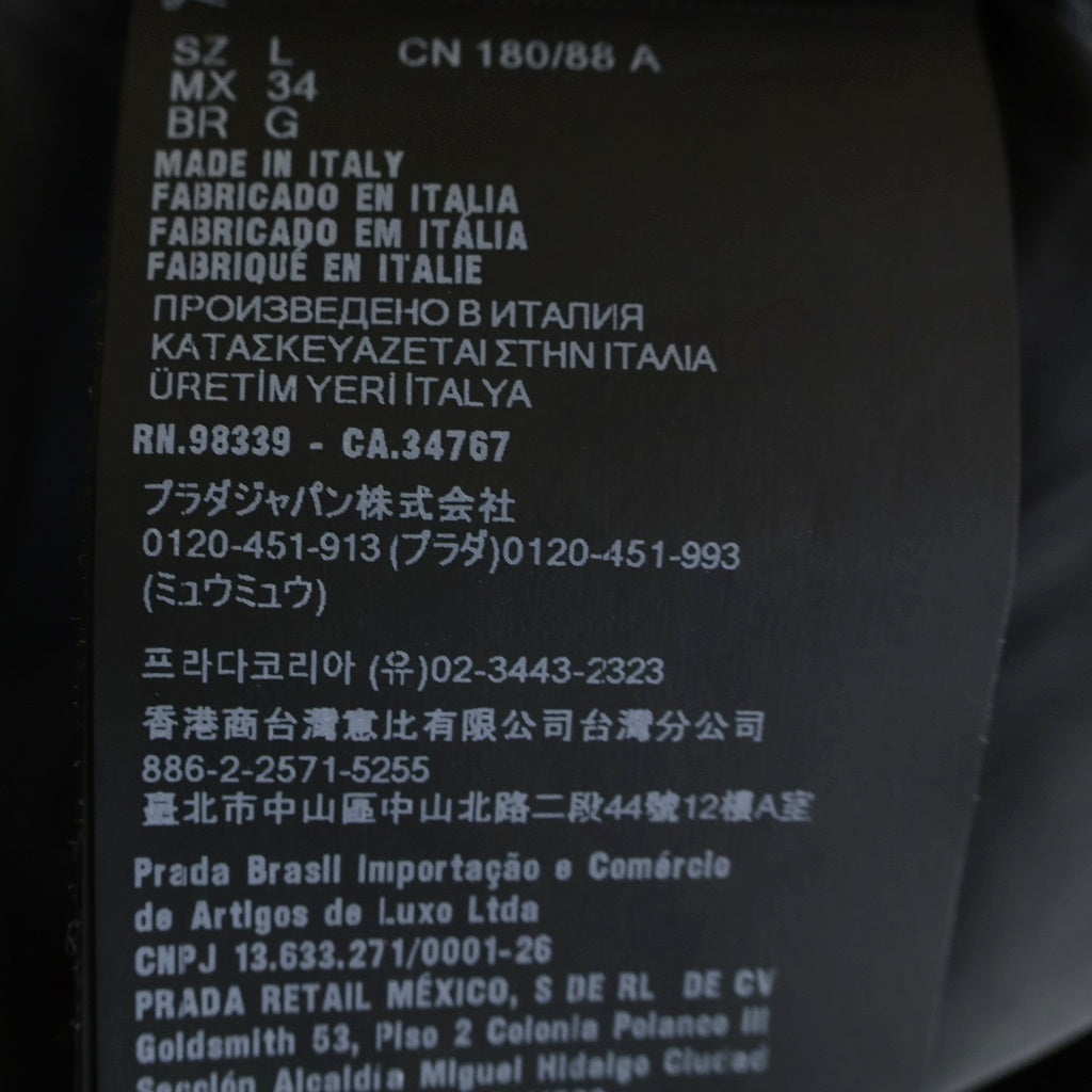 PRADA(プラダ) 24SS Re-Nylon リナイロン トライアングルロゴ カーゴパンツ ブラック SPH471 S000 1WQ8
