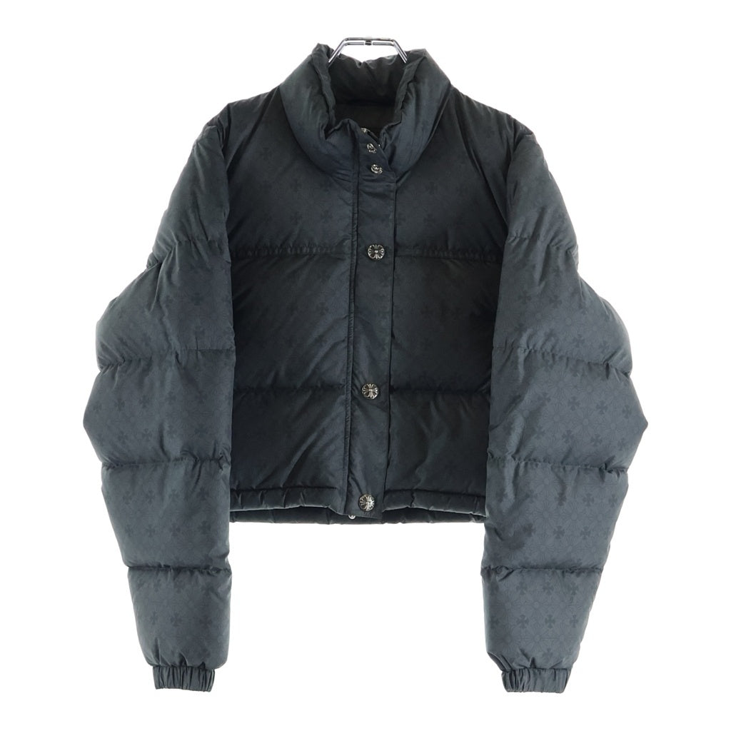 CHROME HEARTS(クロムハーツ) CH PLUS STIFF V2 CRPD DOWN JACKET CHプラス スティフV2 クロップド ダウンジャケット グレー レディース