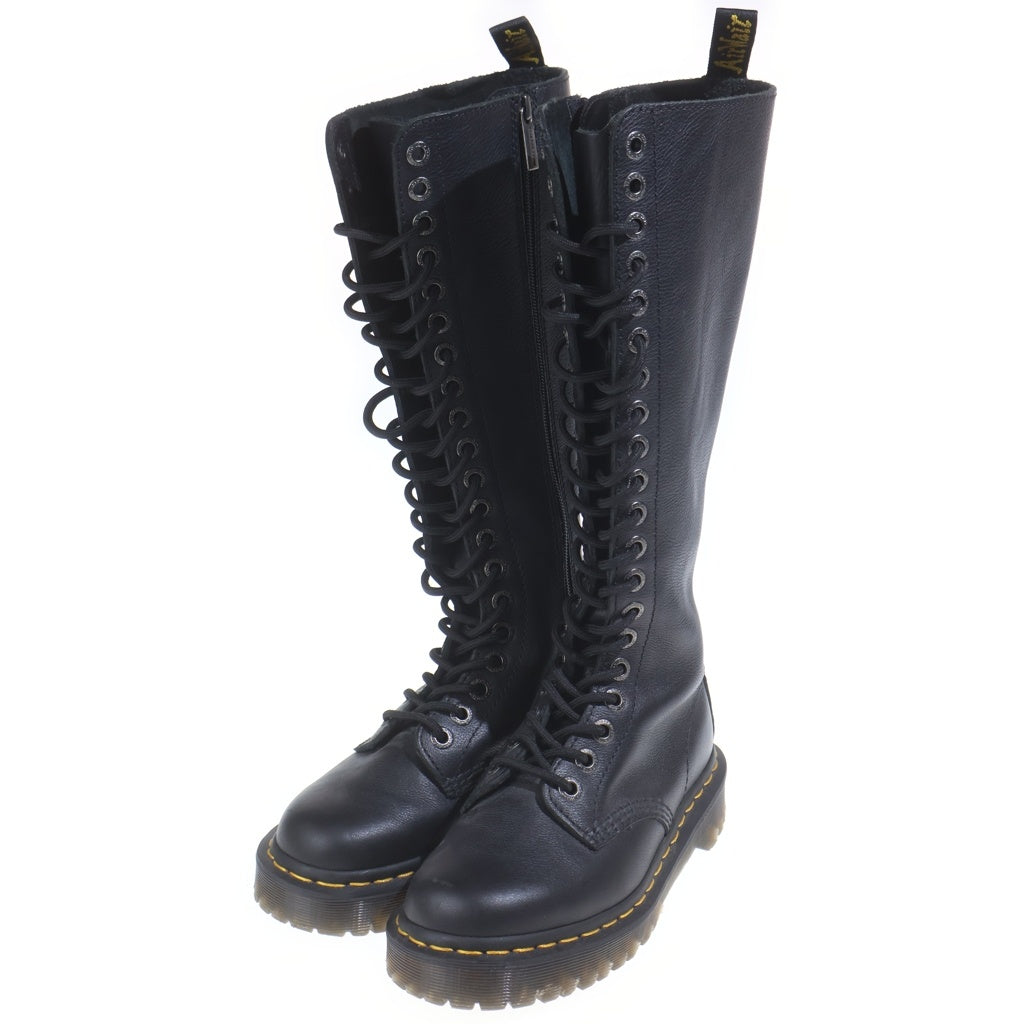 Dr.Martens(ドクターマーチン) 20ホール レースアップ ロングブーツ ブラック レディース 1B60 BEX