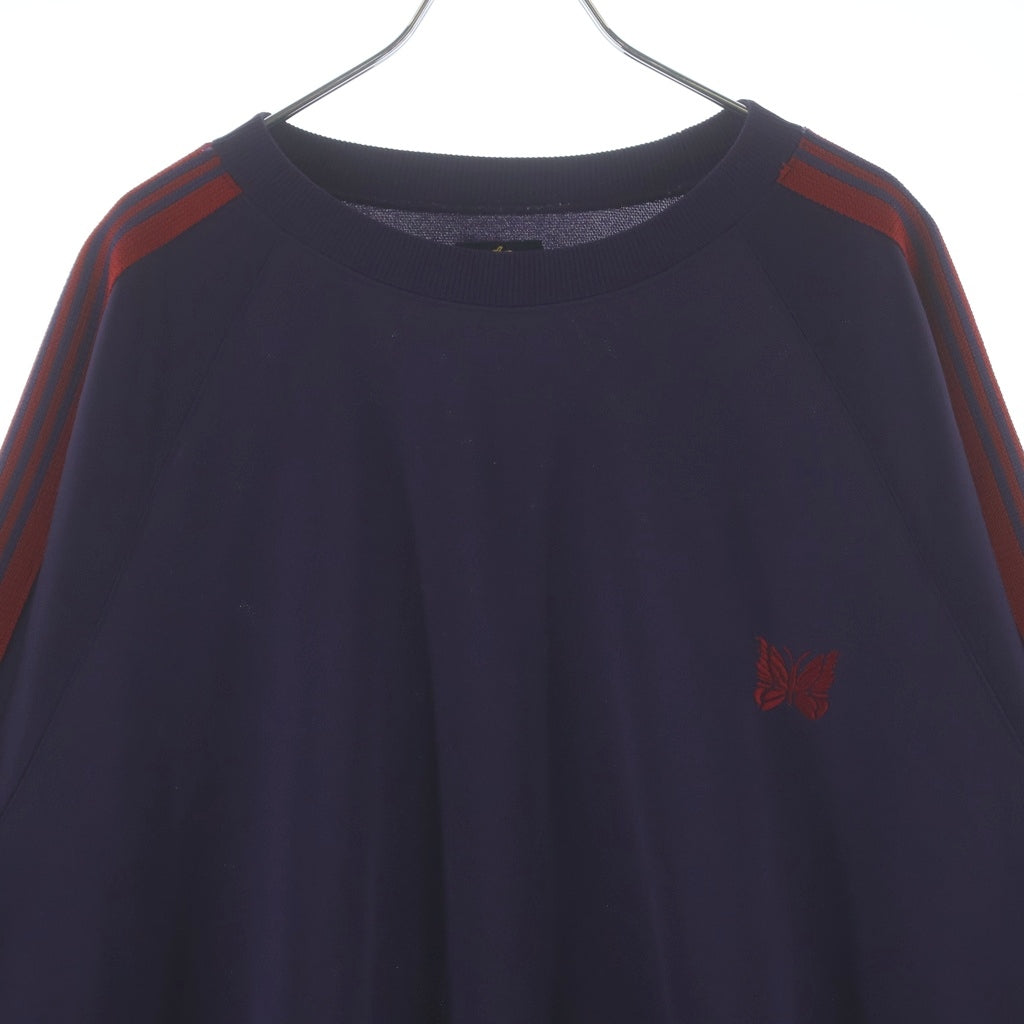 Needles(ニードルス) 22AW Track Crew Neck Shirt ポリスムース トラッククルーネックトレーナー パープル LQ228