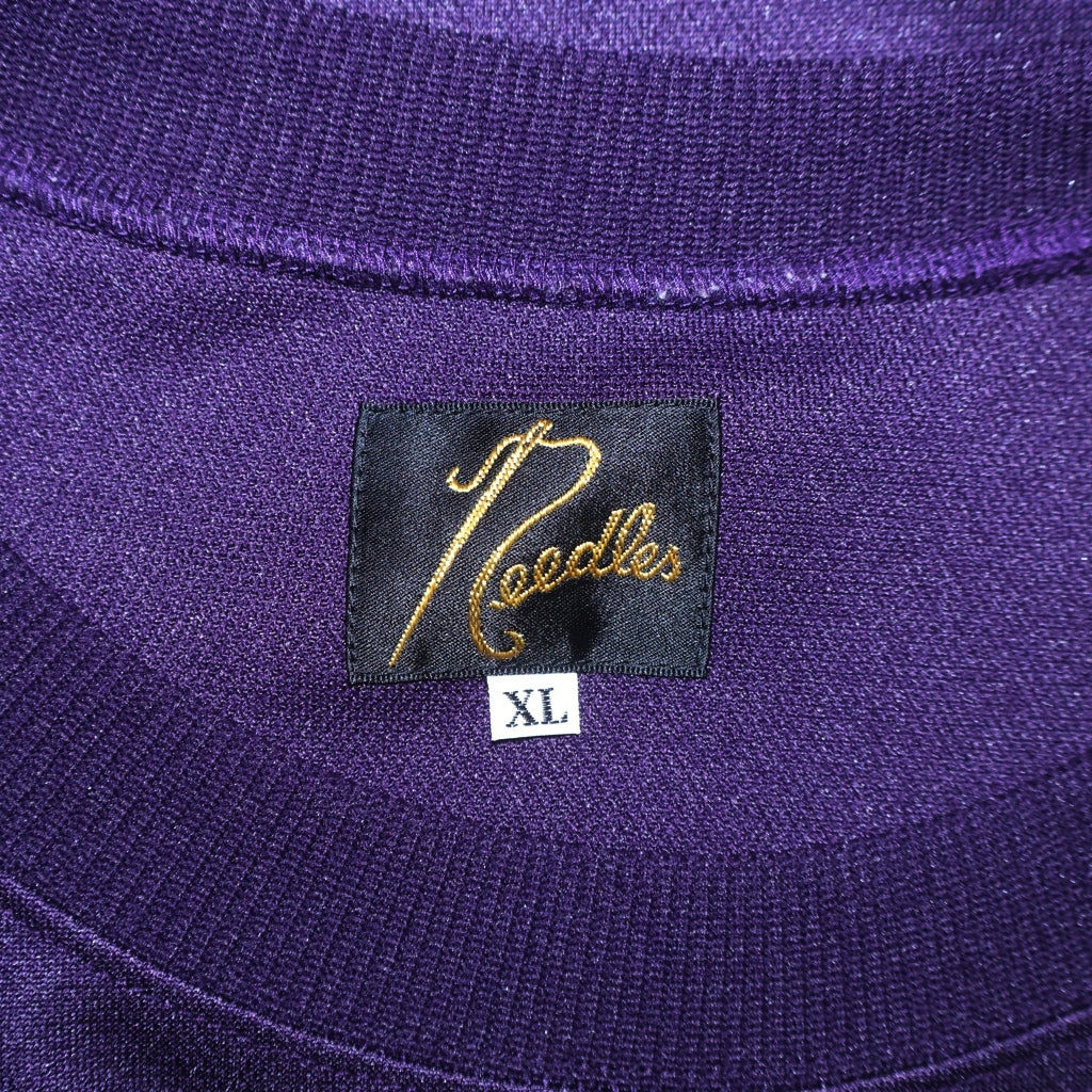 Needles(ニードルス) 22AW Track Crew Neck Shirt ポリスムース トラッククルーネックトレーナー パープル LQ228