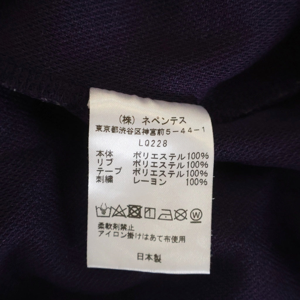 Needles(ニードルス) 22AW Track Crew Neck Shirt ポリスムース トラッククルーネックトレーナー パープル LQ228