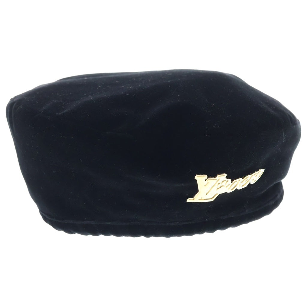 LOUIS VUITTON(ルイヴィトン) 25SS LV Vers Velvet Beret LV バーズ ベルベット ベレー帽 ブラック M7851A