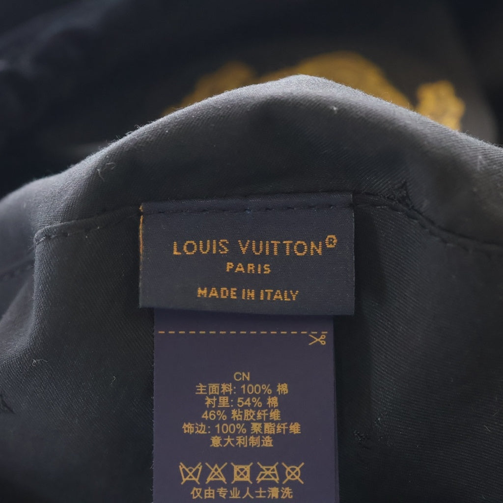 LOUIS VUITTON(ルイヴィトン) 25SS LV Vers Velvet Beret LV バーズ ベルベット ベレー帽 ブラック M7851A