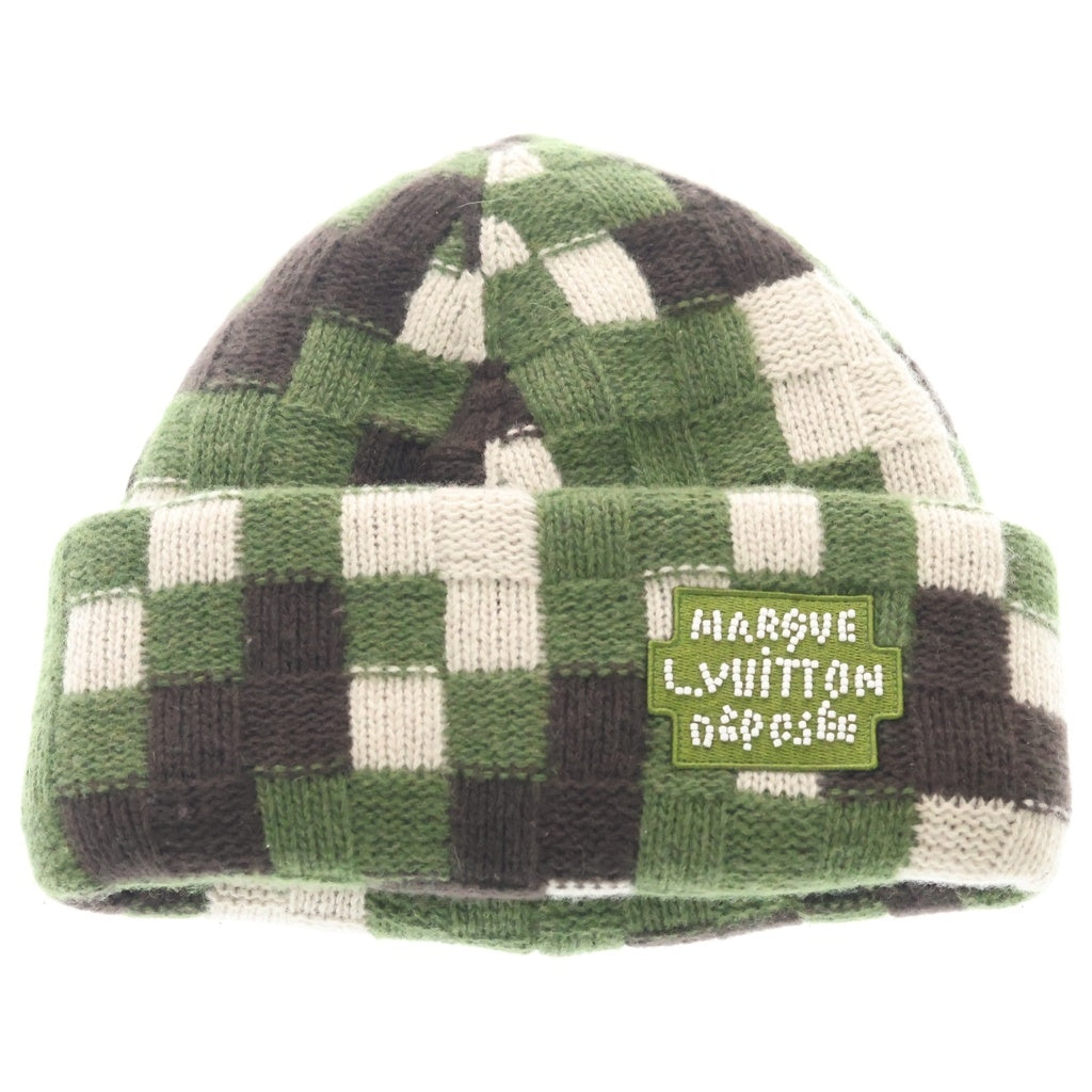 LOUIS VUITTON(ルイヴィトン) 24SS ダモフラージュ ビーニー ニット帽 ニットキャップ カーキ M7368A HF0224 レディース