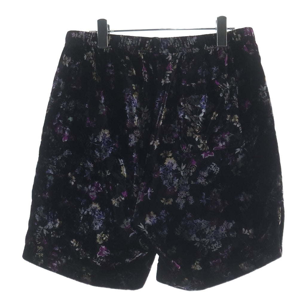 SUPREME(シュプリーム) 19AW Floral Velour Shorts アーチロゴ ベロア