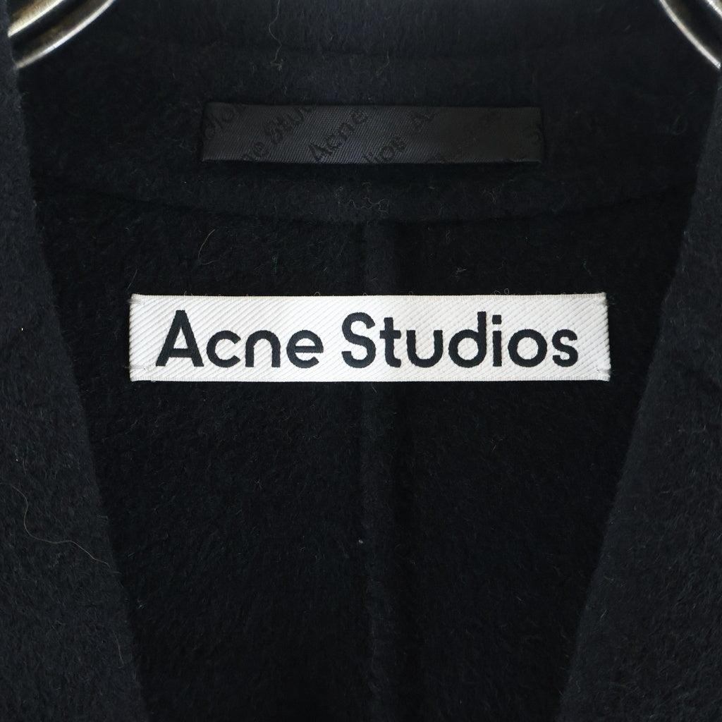 Acne Studios(アクネ ストゥディオズ) シングルブレストウールコート チェスターコート ブラック FN-MN-OUTW000910