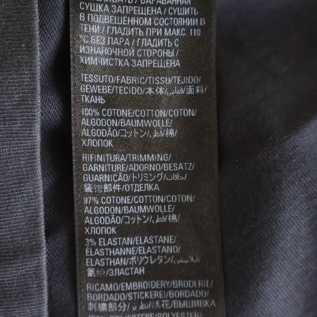 BALENCIAGA(バレンシアガ) BBロゴ刺繍 半袖 クルーネック Tシャツ カットソー ブラック 612966 TMVG7
