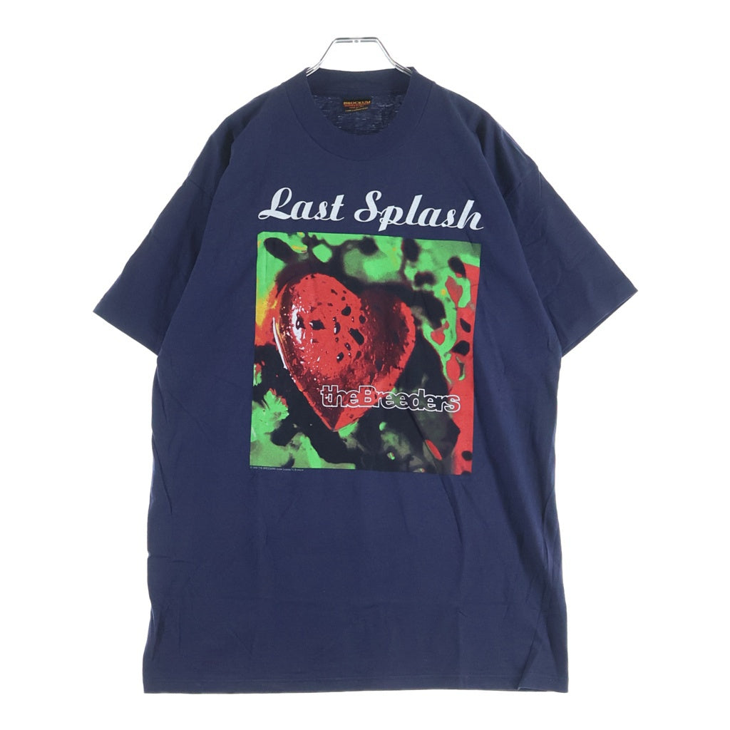 VINTAGE(ヴィンテージ) 90s VINTAGE The Breeders 1993 Last Aplash BROCKUM ブリーダーズ ラストスプラッシュ ブロッカムタグ クルーネック 半袖Tシャツ ネイビー