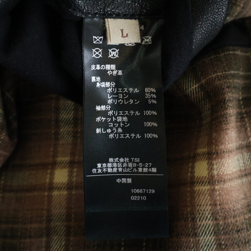 AVIREX(アヴィレックス) ×GDC Lether Swingtop ジーディーシー レザージャケット ブラック