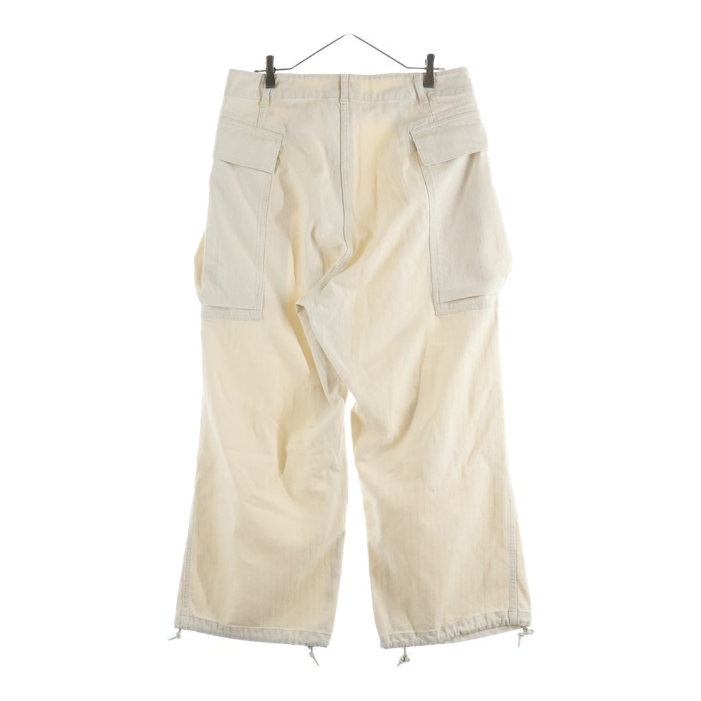 NO BRAND(ノーブランド) HERILL M43 HBT pants ヘリル コットン カーゴパンツ ホワイト 25-030-HL-8100-10