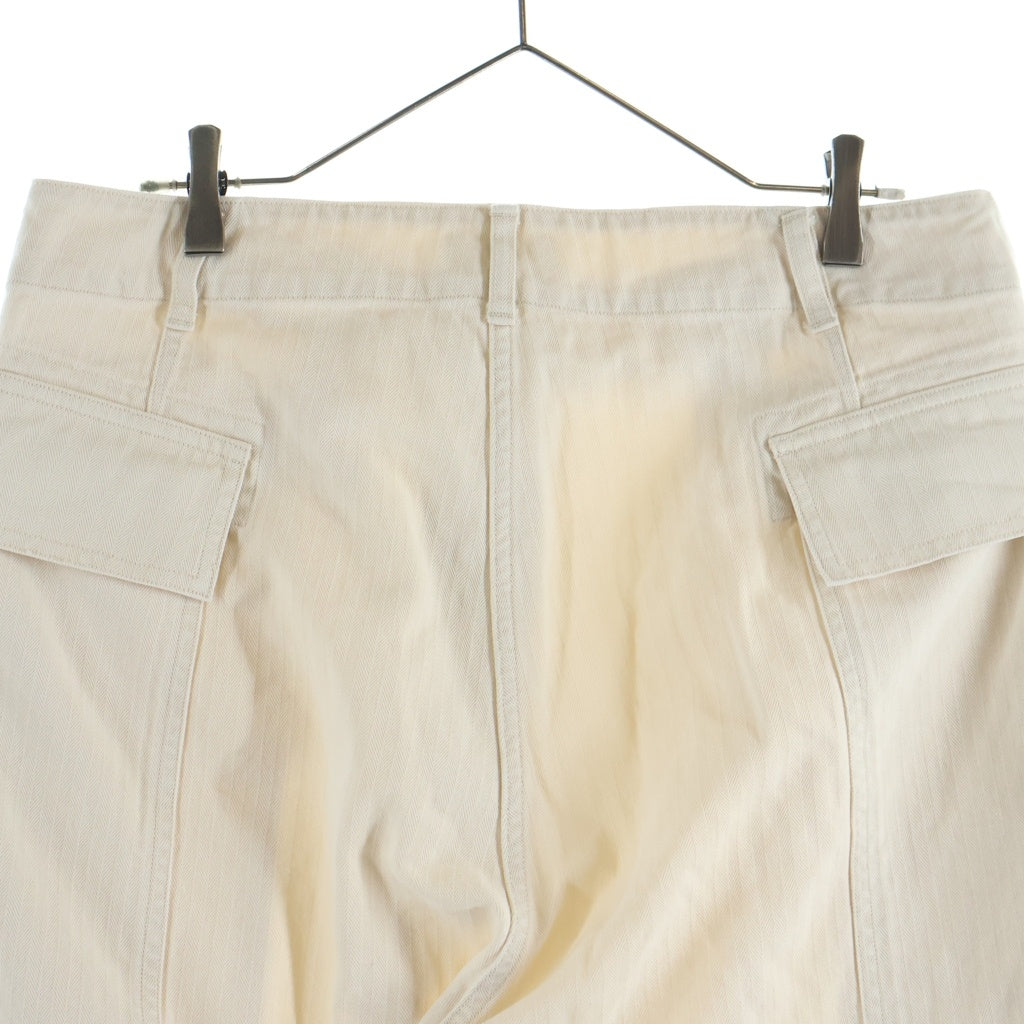NO BRAND(ノーブランド) HERILL M43 HBT pants ヘリル コットン カーゴパンツ ホワイト 25-030-HL-8100-10