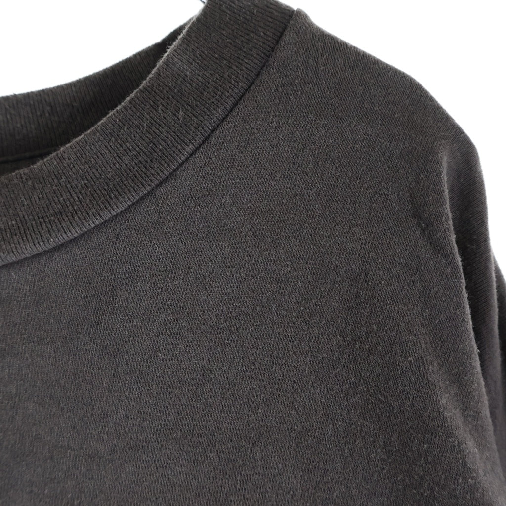 SAINT MICHAEL(セントマイケル) 22SS The Saint Army L/S TEE ザセントアーミー 両面プリント クルーネック 長袖Tシャツ チャコールグレー SM-S22-0000-032