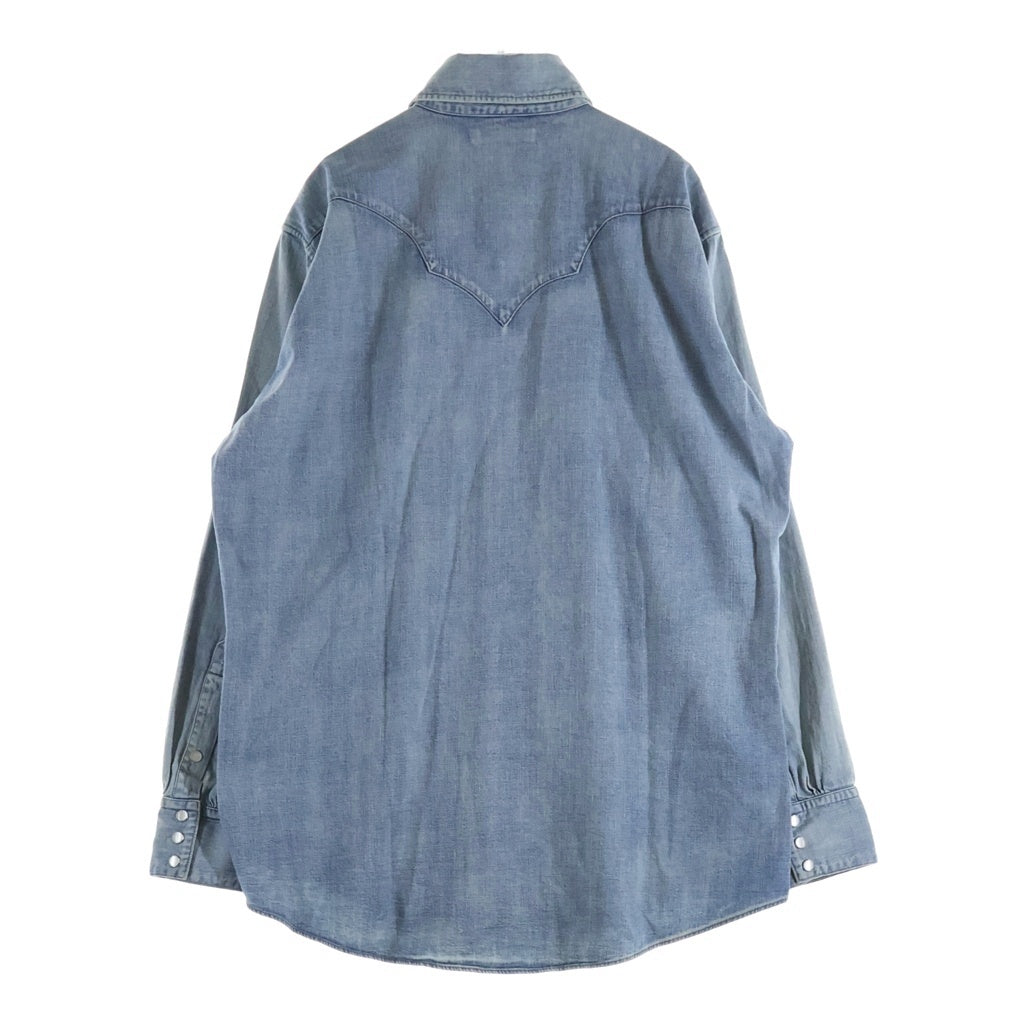 MAATEE&SONS(マーティーアンドサンズ) 24AW WESTERN デニム ウエスタン 長袖シャツ インディゴ MT4303-0607A