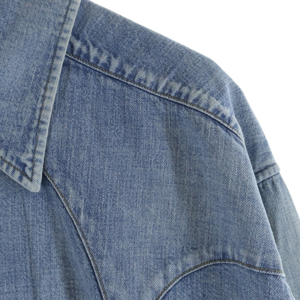MAATEE&SONS(マーティーアンドサンズ) 24AW WESTERN デニム ウエスタン 長袖シャツ インディゴ MT4303-0607A