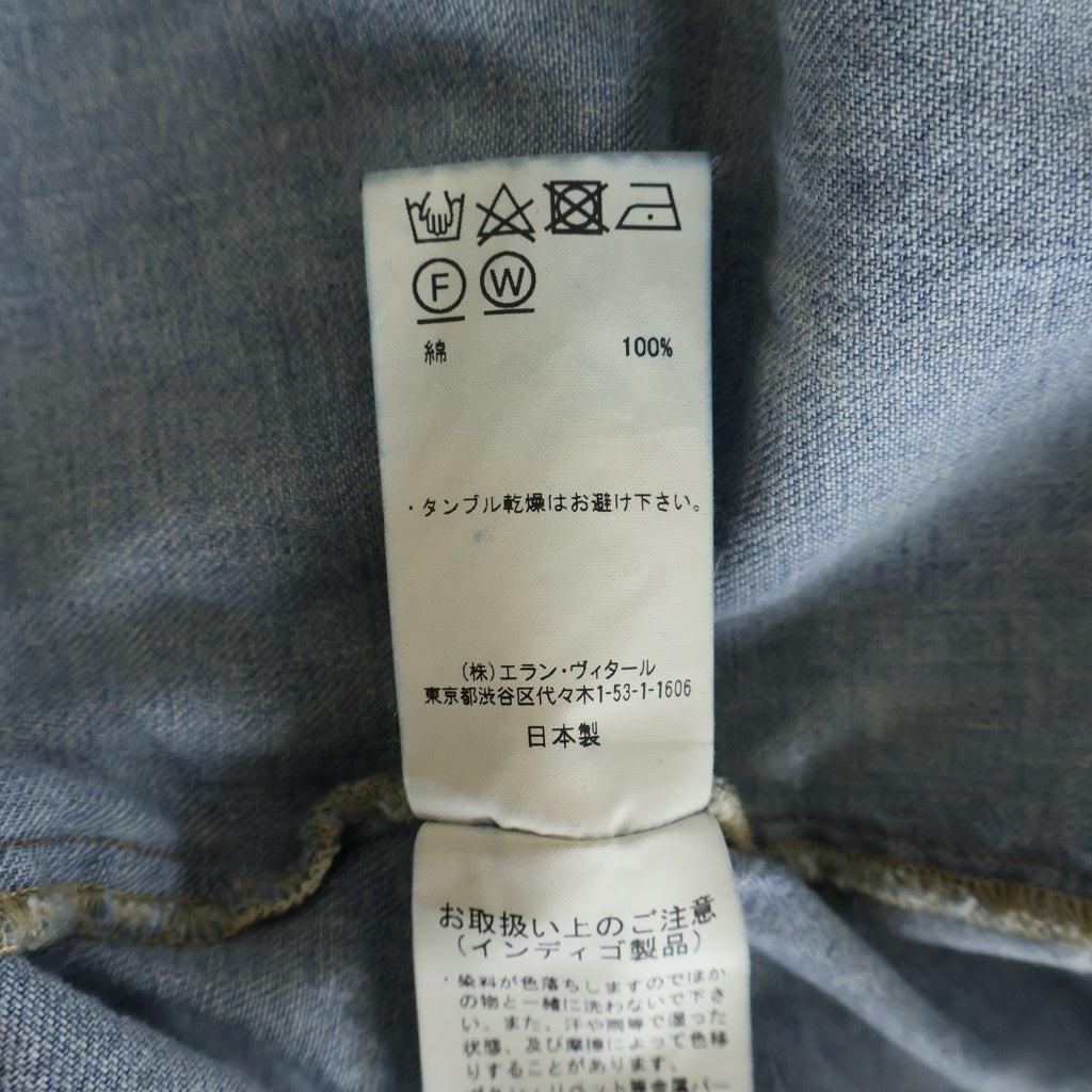 MAATEE&SONS(マーティーアンドサンズ) 24AW WESTERN デニム ウエスタン 長袖シャツ インディゴ MT4303-0607A