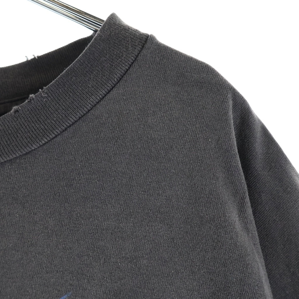 SAINT MICHAEL(セントマイケル) 23AW SM-S23-0000-005 フロントプリント クルーネック 半袖Tシャツ グレー