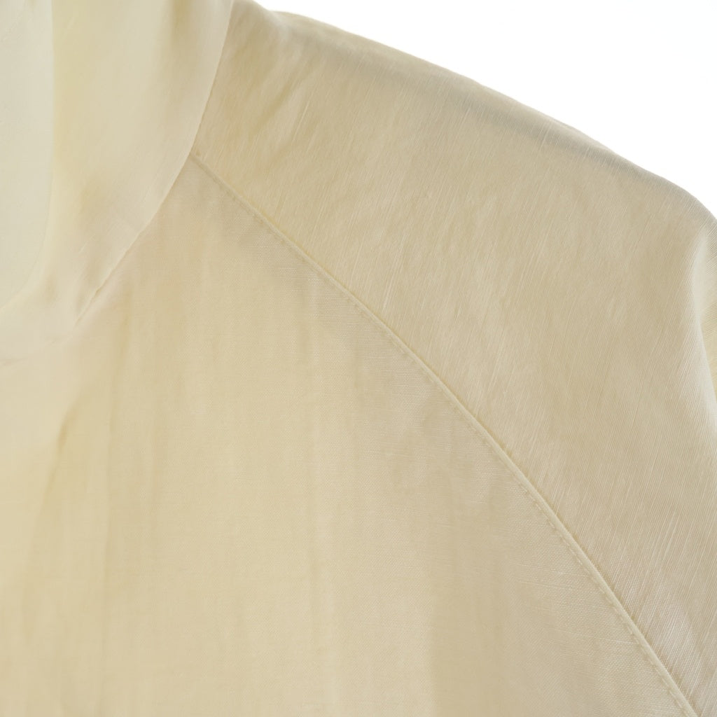 Stein(シュタイン) 25AW ×UMBRO アンブロ LINEN/NYLON TRACK JACKET リネン ナイロン トラックジャケット ロゴ刺繍 ダブルジップブルゾンジャケット アイボリー ST.1341