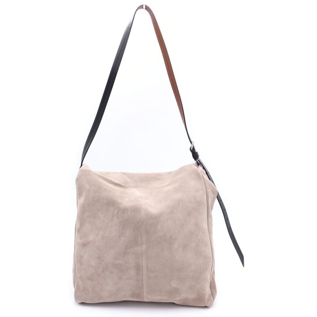 Maison Margiela(メゾンマルジェラ) ドローストリング ホーボー スモールバッグ スエード ショルダーバッグ ベージュ SB1WC0026 P8572