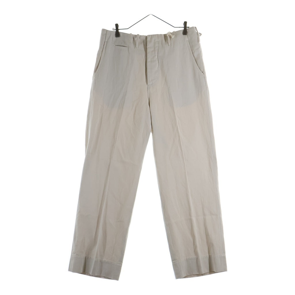 MAATEE&SONS(マーティーアンドサンズ) 26SS CHINO TROUSER ドゥルンチノトラウザーパンツ ボタンフライ アイボリー MT6103-0230