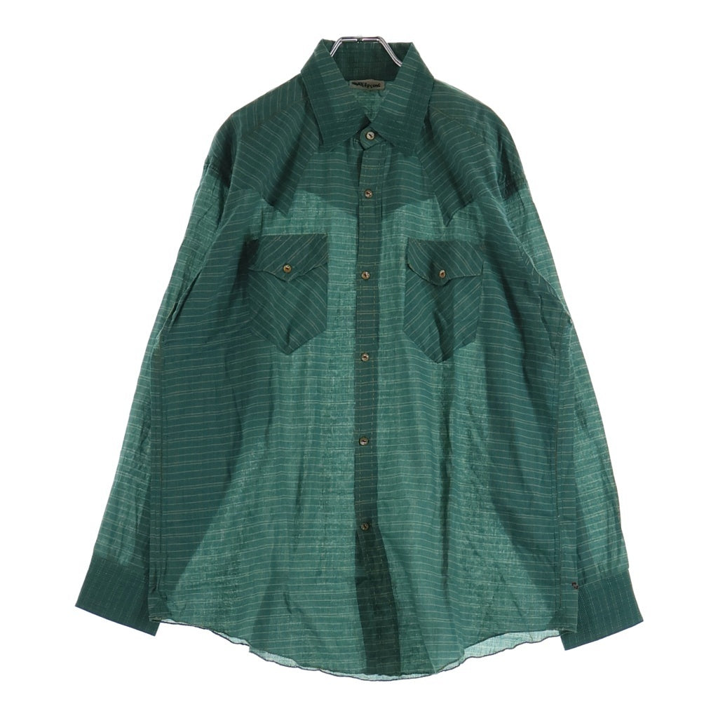 MAATEE&SONS(マーティーアンドサンズ) 25AW GUPTA WESTERN グプタ ウエスタン チェック 長袖シャツ グリーン MT5303-0605