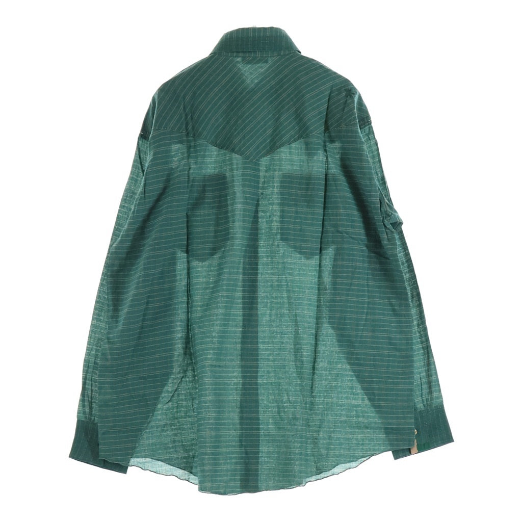 MAATEE&SONS(マーティーアンドサンズ) 25AW GUPTA WESTERN グプタ ウエスタン チェック 長袖シャツ グリーン MT5303-0605